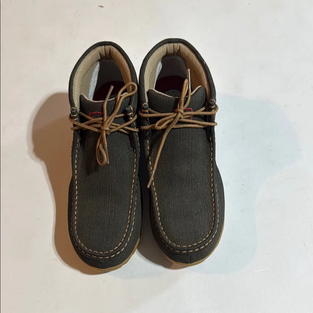 Twisted X Dark Gray Casual Shoes with Tan Laces
